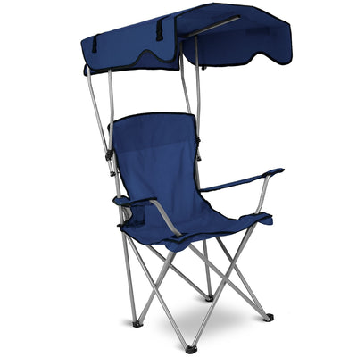 Portable Foldable Beach Chair with Canopy