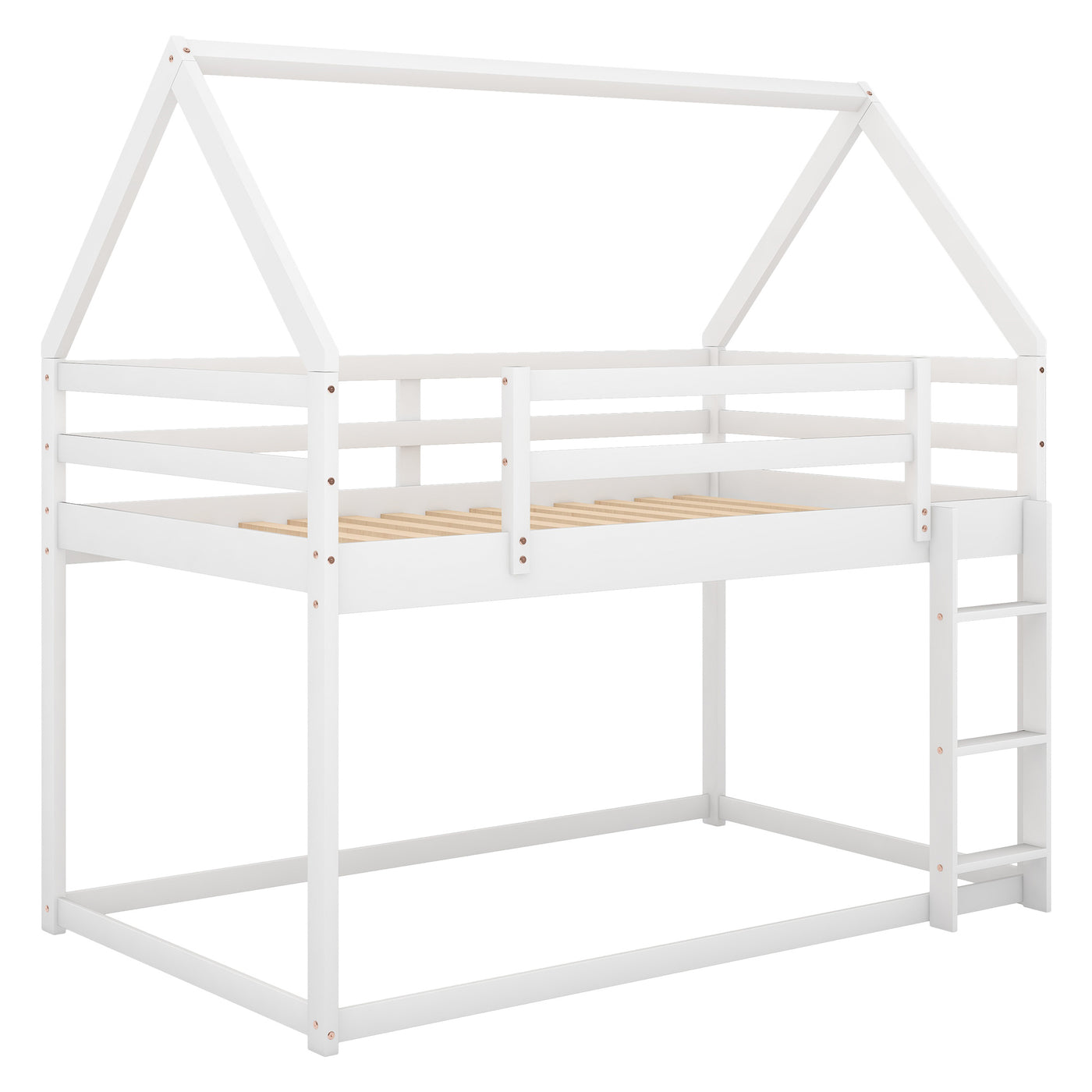 Twin over Twin  Bunk Bed with Ladder