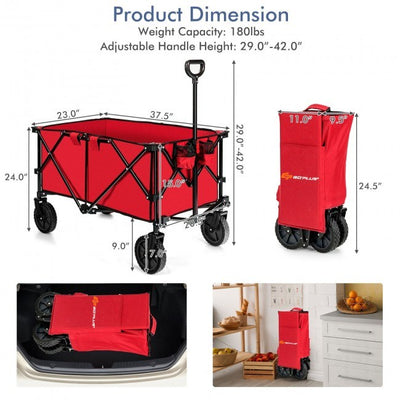 Collapsible Garden Wagon Folding Cart