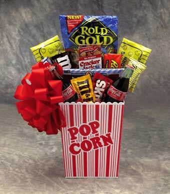 Movie Night Popcorn Snack Pack Gift Basket