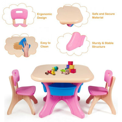 Kids Activity Table and Chair Set