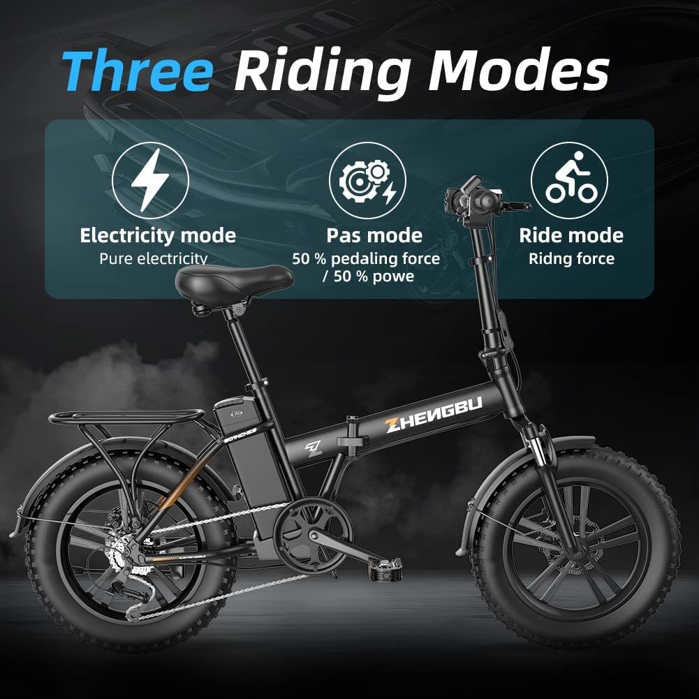 26" Fat Tire 750w Electric Bike 15Ah Removable Lithium Battery