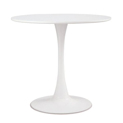31.5"H Tulip Dining Table in White