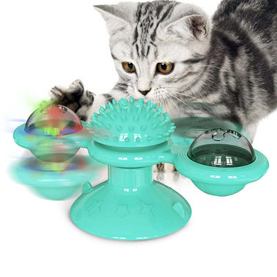 Pet Life ® 'Windmill' Rotating Suction Cup Spinning Cat Toy