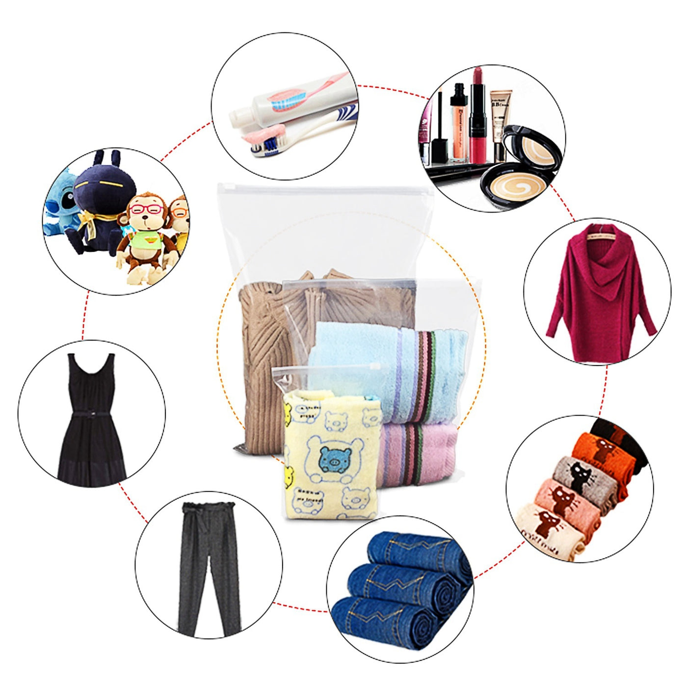 9Pcs Clothes Storage Bags