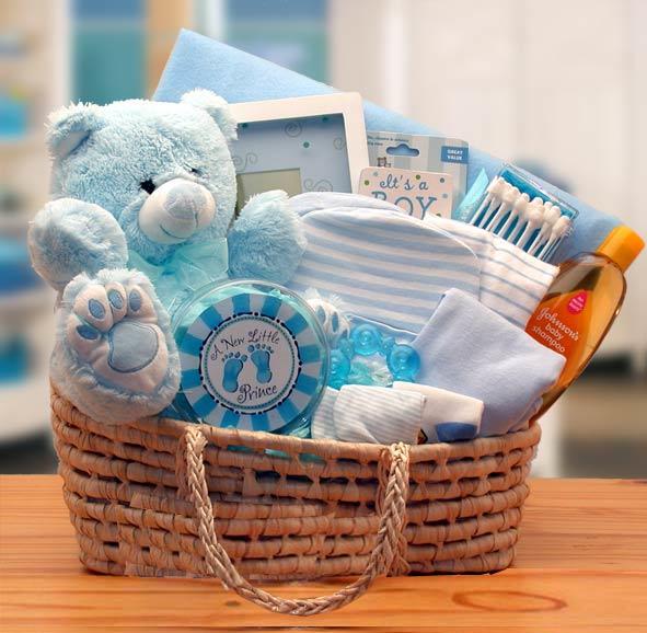 Baby Carrier Gift Basket - Blue